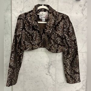 Beaded brown Kenzie bolero